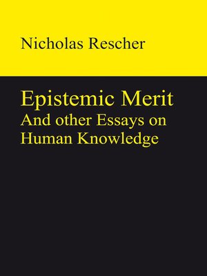 cover image of Epistemic Merit
